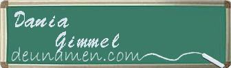 Dania Gimmel Visitenkarte